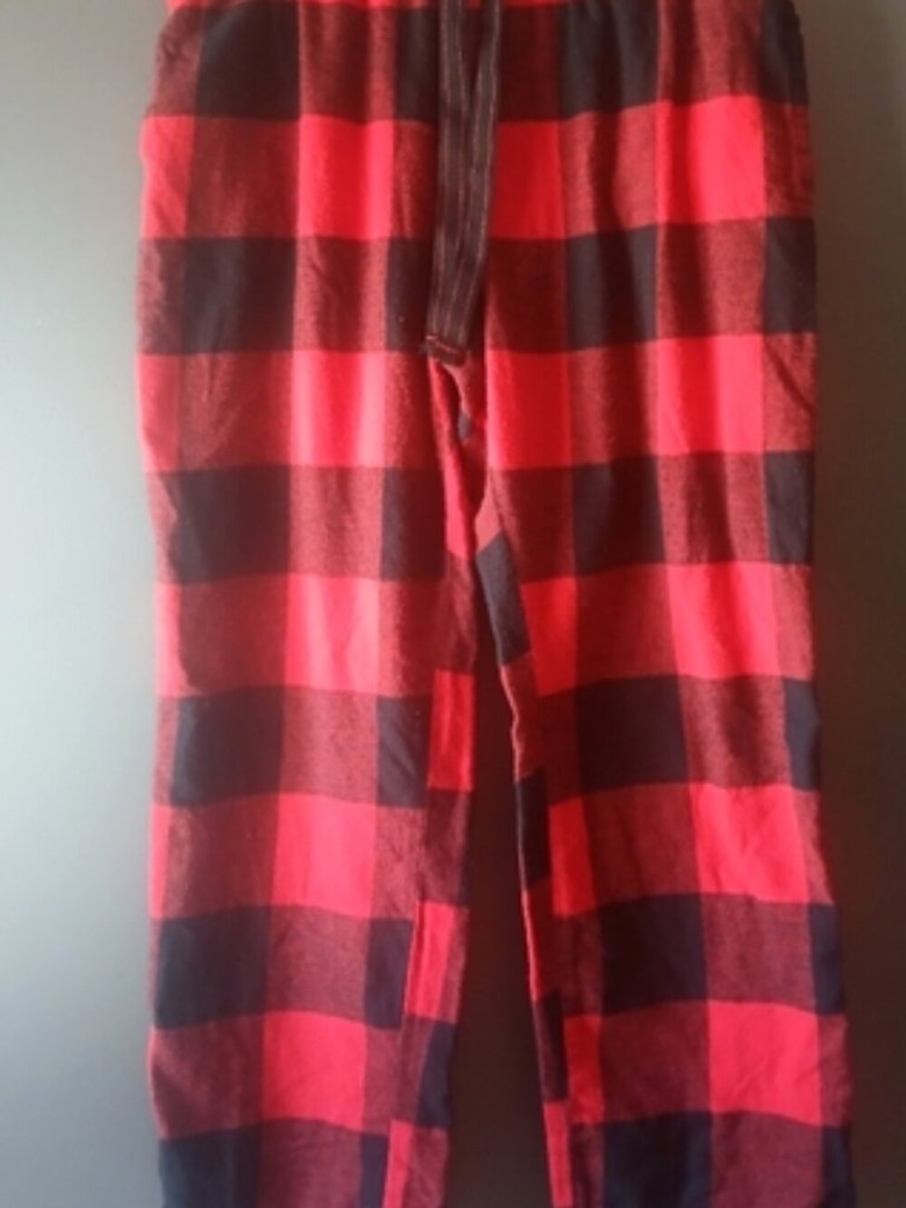 Red and Black Plaid Pants